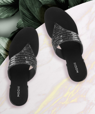 MOCHI Women Heels(Black , 4)