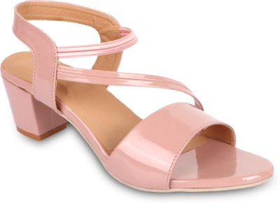 MESHVA Women Heels(Pink , 6)