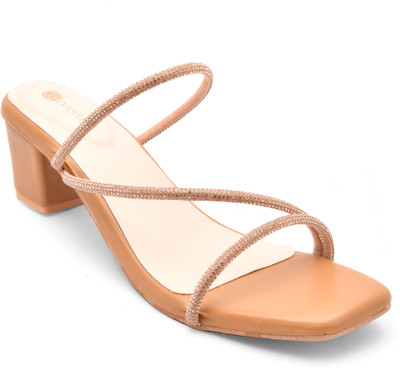 Divastri Women Heels(Beige , 5)
