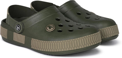 Aqualite Comfort, Anti-Skid Men Clogs(Olive, Khaki ,)