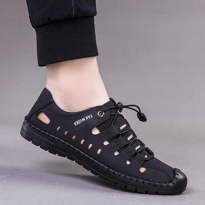 SHOLUX Men Flats(Black , 8)