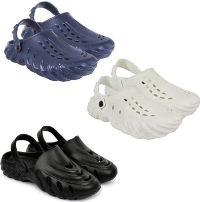 Golf Men Clogs(Navy, White, Black , 7)