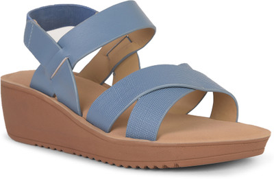 Bata Women Heels(Blue , 7)