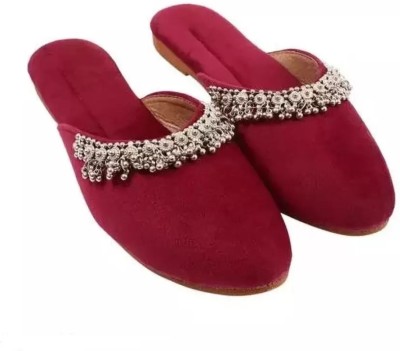 RTC ROYAL TRADING COMPANY Women Flats(Red , 7)