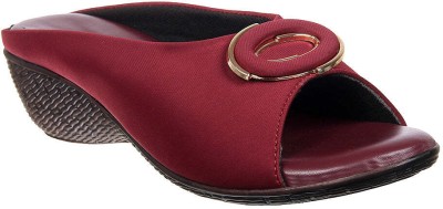 XE Looks Comfortable Women Wedges(Maroon , 41 Euro)