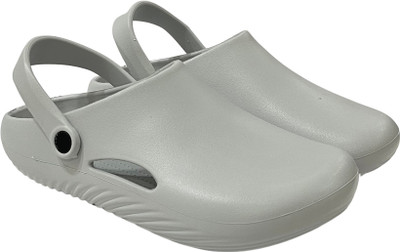 Salutoz Men Clogs(Grey , 8)
