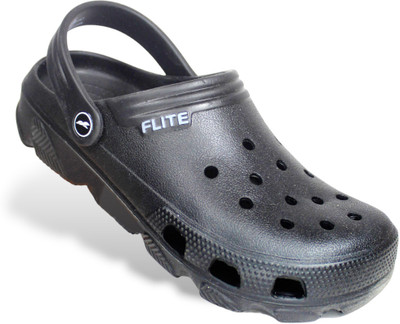 FLITE Men Clogs(Black , 8)
