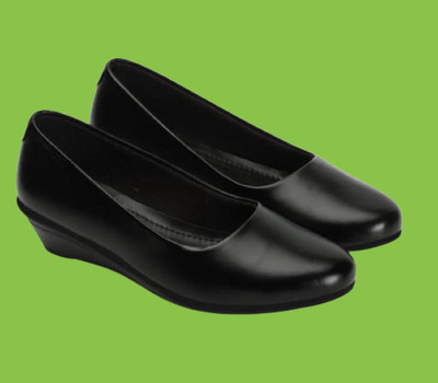 SHIPEE Women Heels(Black , 5)