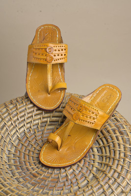 Kolhapuri Men Flats(Yellow , 10)