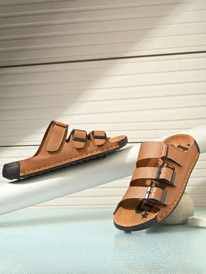 Roadster Men Sandals(Tan, Beige , 8)