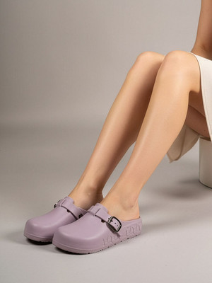 Feet Runner Women Clogs(Purple , 4)