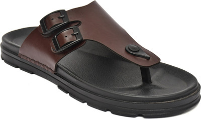 house of common Men Sandals(Brown , 10)