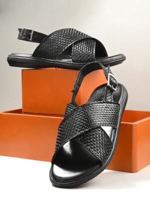 IVRAH Men Sandals(Black , 7)