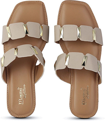 DLORZERI Women Flats(Beige , 5)