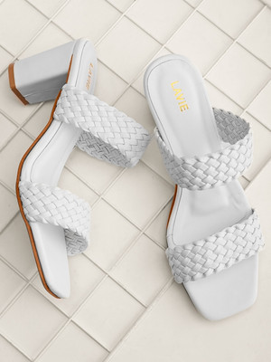 LAVIE Women Heels(White , 8)