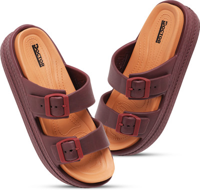 Footup Women Clogs(Brown , 8)