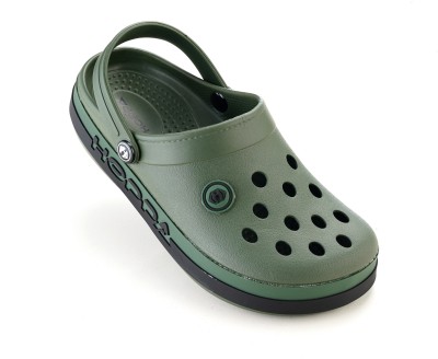 Hoppa Men Clogs(Olive , 7)