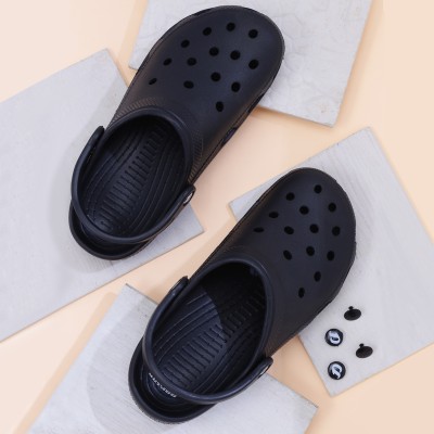 DOCTOR EXTRA SOFT Classic Casual Doctor Extra Soft Clogs/Sandals with Adjustable Back Strap Men Black Sandals