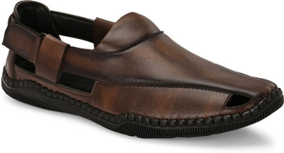 VEE Men Sandals(Brown , 10)