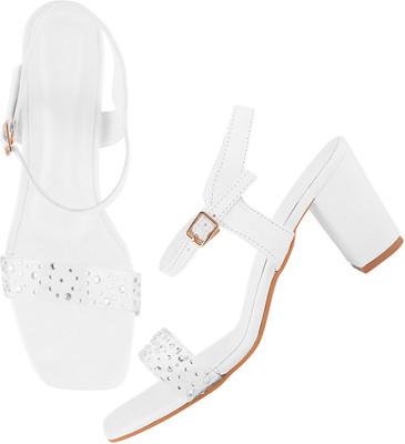 TRYME Women Heels(Beige , 6)