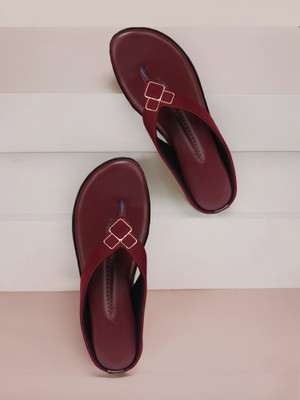 Bootco Women Flats(Red , 8)