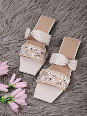 ANOUK Women Flats(Off White , 4)