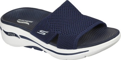Skechers Women Flats(Blue , 6)
