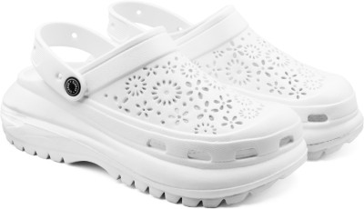 RADDZ SPORTS Women Clogs(White , 8)