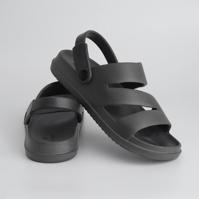 NoStrain Men Sandals(Grey , 8)