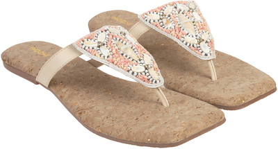 MOCHI Women Casual(Beige , 4)