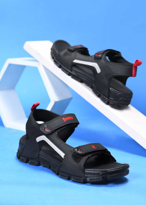 Roadster Men Sandals(Black , 8)