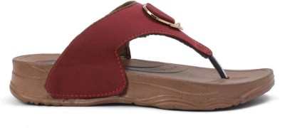 Cozy Wear Women Flats(Maroon , 6)