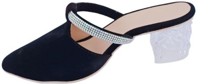 BILAL ENTERPRISES Women Heels(Blue , 7)