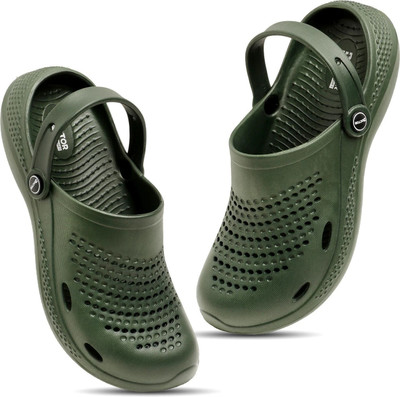 Footup Men Clogs(Olive , 7)