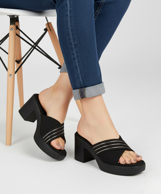 Gulmeren Women Heels(Black , 4)