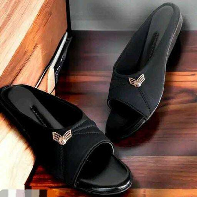 hunyza footwear Women Flats(Black , 4)