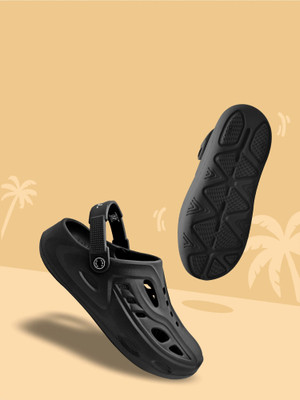 TRV Men Clogs(Black , 10)