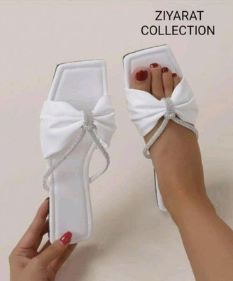 ZIYARAT COLLECTION Women Flats(White , 6)