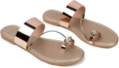 kavyansh Women Sandals(Gold , 4)