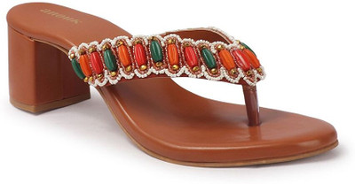 ANOUK Women Heels(Tan , 3)