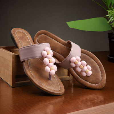 Ramkudi Women Flats(Pink , 4)
