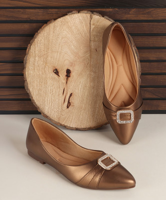 Picktoes PT-202 Lightweight Comfort Summer Trendy Premium Stylish Party disigin Women Bellies(Tan , 6)