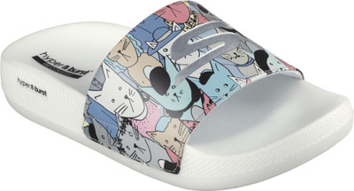 Skechers Women Slides(White , 4)