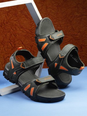 asian Men Olive, Orange Sports Sandals