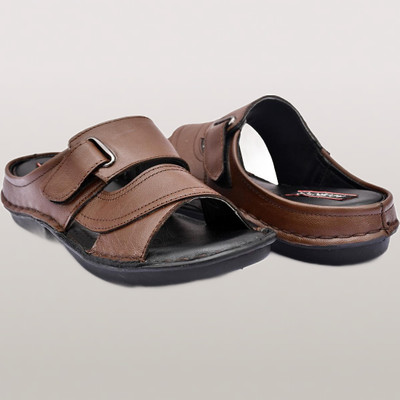 DINOY Men Sandals(Black , 6)
