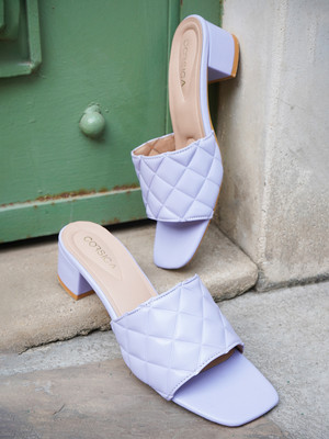 CORSICA Women Heels(Purple , 7)