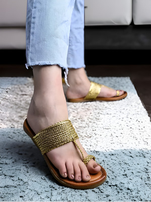 Franino Paris Women Casual(Gold , 5)