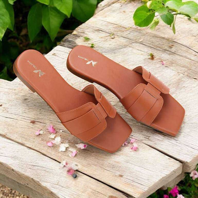 velacia Women Flats(Tan , 6)