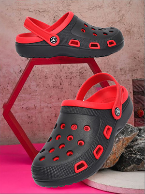 CLYMB Men Clogs(Red , 8)