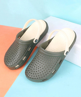 Aqualite Comfort, Anti-Skid Men Clogs(Olive , 9)